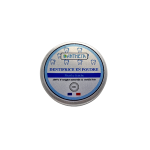 Dentifrice en poudre certifié Bio