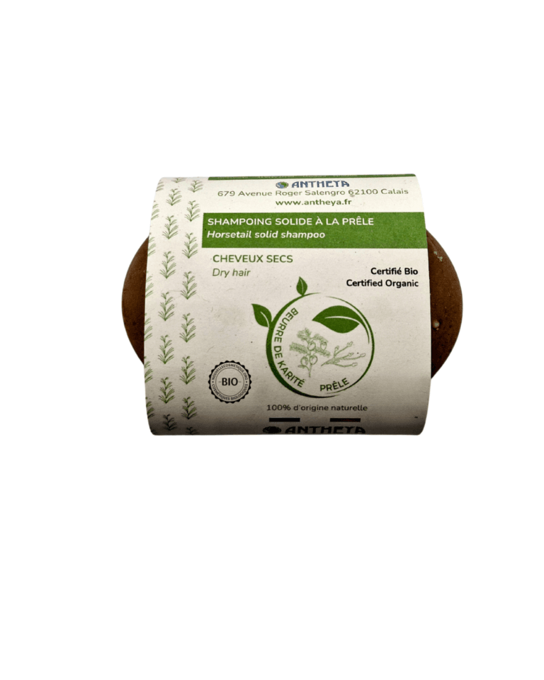 Shampoing solide au glutamate pour cheveux secs